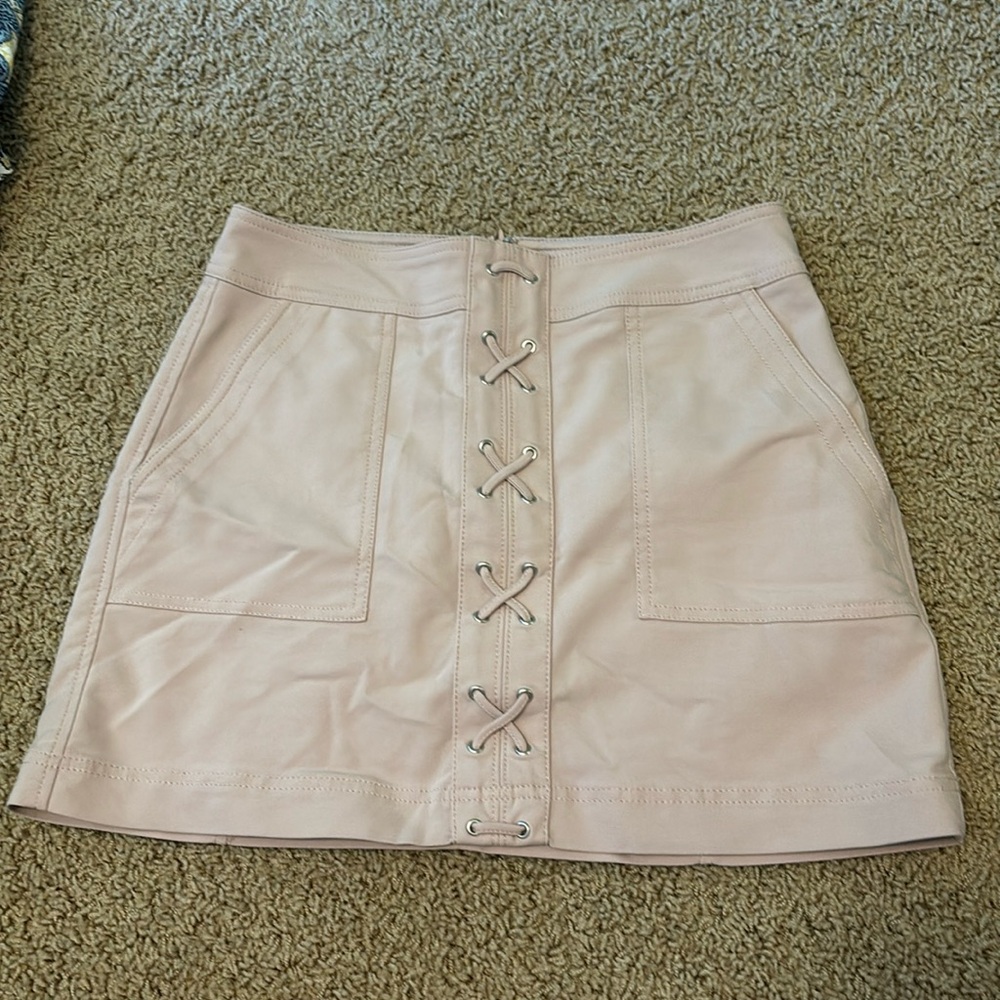 Express cream pink stretchy skirt!